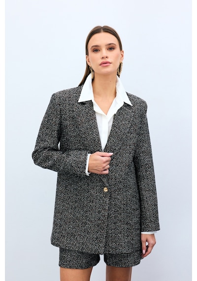 Sateen Klasik Tüvit Ceket - Kahve-135431 Kahve