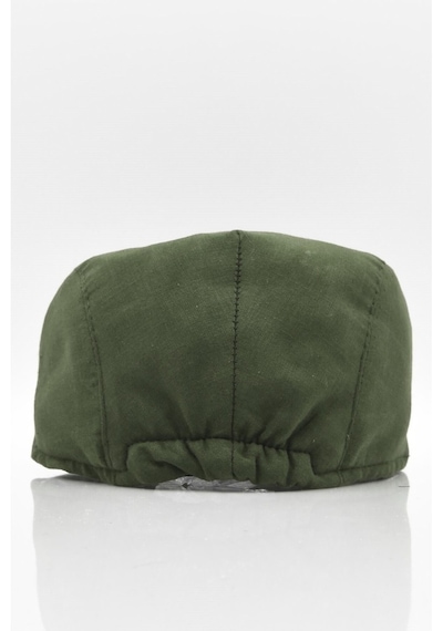 Külah Erkek Düz Pamuklu Yeşil Flat Cap Kasket-Yeşil-Standart