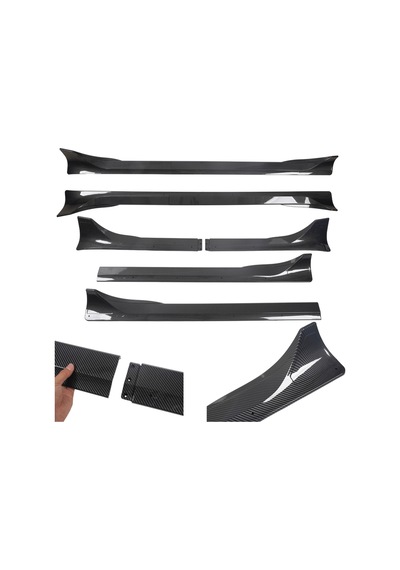 Red Lion Parts Tesla Model Y Juniper 2025+ Uyumlu Yan Maşpiyer Seti Parlak Carbon Fiber Görünüm