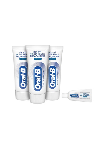 Oral-B Professional Diş Eti ve Diş Minesi Pro Onarım Original Diş Macunu 3 x 50 ML + Original Diş Macunu 15 ML