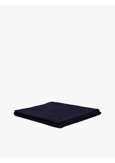 Tommy Hilfiger Th Flag Fluffy Scarf Kadın Mavi Atkı - Aw0aw17787
