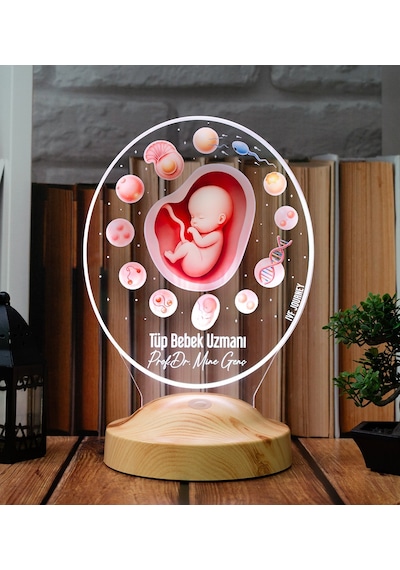 Tüp Bebek Uzmanı Ivf Doktoru 3d Led Lamba, Embriyoloji Ve Kadın Doğum Uzmanına Özel Hediye