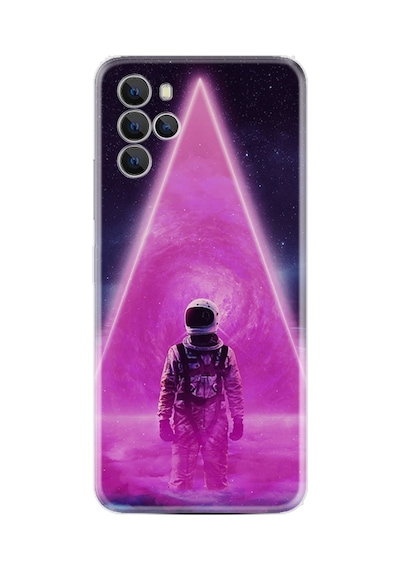 Omix X700 Kılıf Resimli Desenli Silikon Platinium Series Astro Purple2 1907