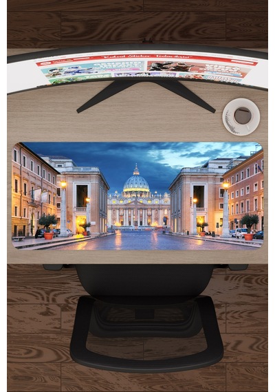 Vatikan V2 70x30 Xl Gaming Kauçuk Kaymaz Taban Mouse Pad Fare Altlığı