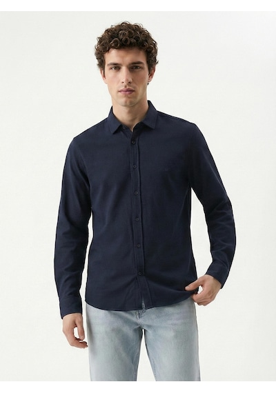 Erkek Gömlek Lf2042170 Navy Lacivert
