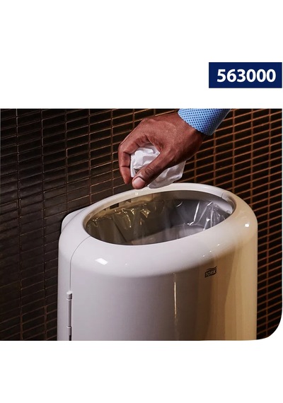 Tork 50 Litre Çöp Kovası Beyaz B1 Elevation Duvara Monte Veya Zeminde Kullanım 563000