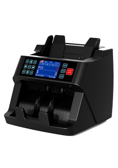 Mixpro 130 Profesyonel Üstten Beslemeli 9 Ülke Karışık Sayım Para Sayma Makinesi Çift Cıs Sensörlü