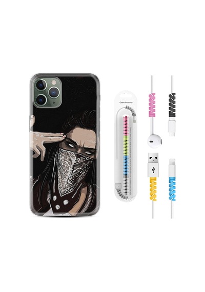 Apple Uyumlu iPhone 11 Pro Max Kılıf Kablo Koruyuculu Bang Bang 1689