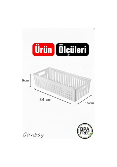 8'lü Modüler Kaşıklık Seti - Mutfak Düzenleyici Çekmece Içi Organizer Bıçaklık Kepçelik Beyaz Beyaz