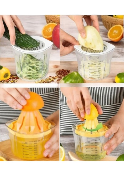 Çok İşlevli/ Pratik 4'ü 1 Arada Narenciye Limon Sıkacağı, Rendeli - Ölçekli Narenciye Limon Sıkacağı Diğer
