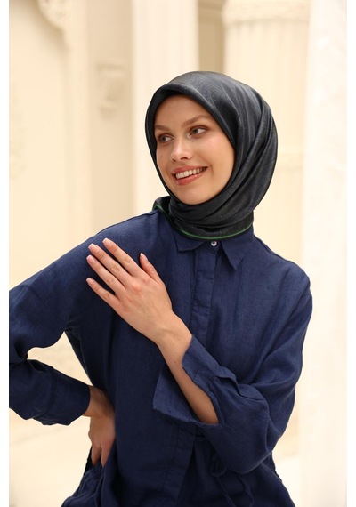 Silk Home Shiny Eşarp 75010-26 Lacivert, Benetton