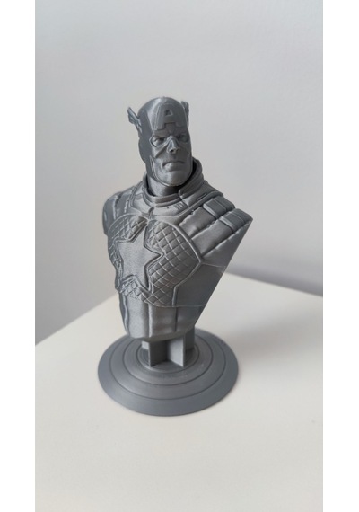 Captain America - Kaptan Amerika Gri Figür / Büst - Biblo 13 Cm