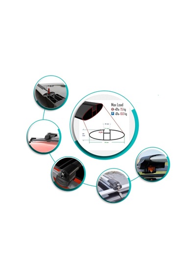 Cross Auto Accessorıes Oto Aksesuar- Citroen C5 Aircross Suv İçin T1 Model Ara Atkı Kilitlenebilir Portbagaj Taşıyıcı 2li Set Gri Renk Cross Auto Accessorıes Oto Aksesuar- Citroen C5 Aircross Suv İçin T1 Model Ara Atkı Kilitlenebilir Portbagaj Taşıyıcı 2li Set Gri Renk