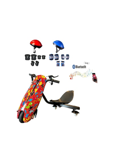 Citymate Drift Car Elektrikli Kaykay Bluetooth Dirift Kar Hoverboard Scooter + Koruma Ekipmanı D28