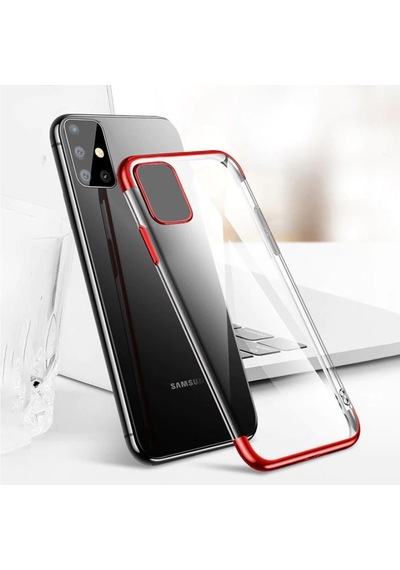 Galaxy A71 Köseleri Renkli Seffaf Kamera Korumali Silikon Kilif 402647315
