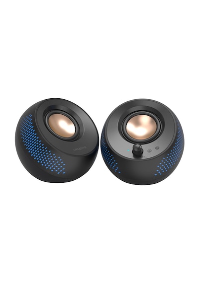 Creative Pebble X Siyah 2.0 15W USB-C Bluetooth 5.3 RGB Aydınlatmalı 2.0 Masaüstü Multimedya Hoparlör