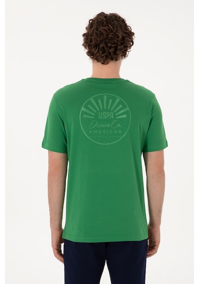 U.S. Polo Assn. Erkek Regular Fit Bisiklet Yaka Yeşil Tişört 50300268-VR054