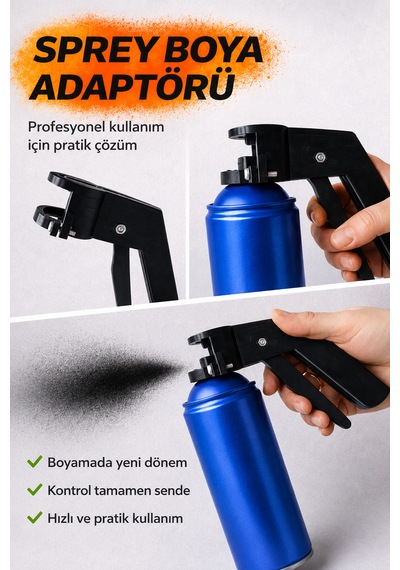 Sprey Boya Adaptörü Siyah