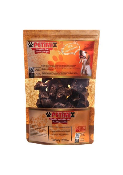 Dana Ciğer Küpleri Köpek Ödül Maması 100g