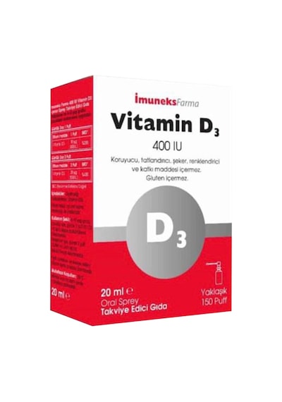 Imuneks Vitamin D3 400 Iu 20 Ml
