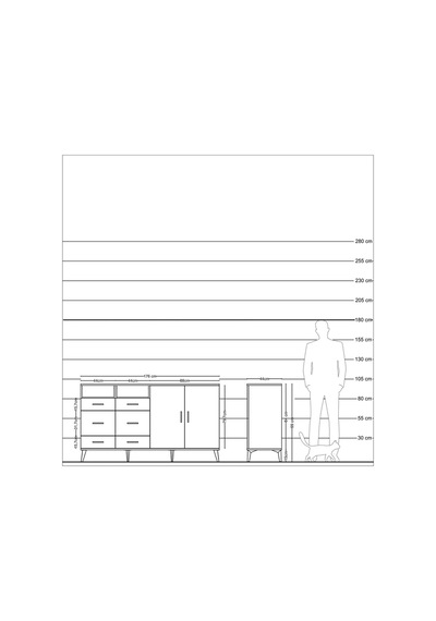 Hyperion Konsol 4 Raflı 6 Çekmeceli 2 Kapaklı 176x44x99 Antrasit-antrasit/çam Antrasit - Antrasit Hyperion Konsol 4 Raflı 6 Çekmeceli 2 Kapaklı 176x44x99 Antrasit-antrasit/çam Antrasit - Antrasit