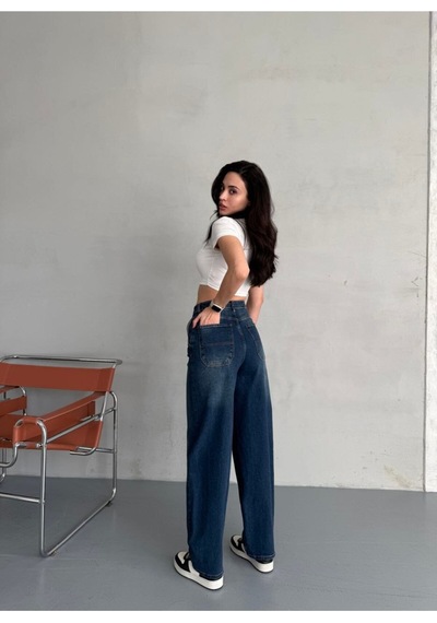 Maison Meda Denim De Yeni Siluet: Lacivert Baggy Lacivert