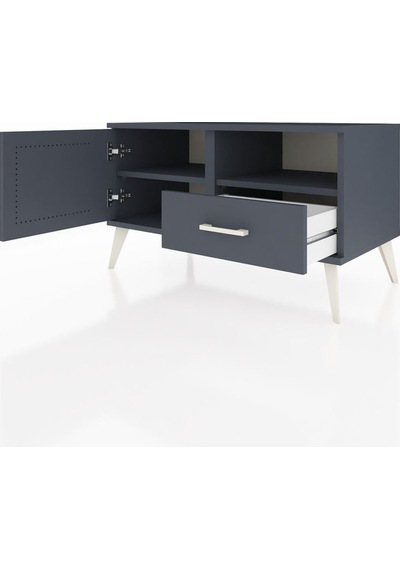 Hyperion Şifonyer 2 Raflı Tek Çekmeceli Tek Kapaklı 88x44x48 Antrasit-antrasit Antrasit Hyperion Şifonyer 2 Raflı Tek Çekmeceli Tek Kapaklı 88x44x48 Antrasit-antrasit Antrasit