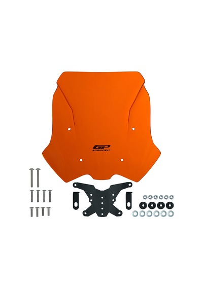 Gp Kompozit Ktm 790 Adv 2021-2022 Uyumlu Ön Cam Turuncu 38 Cm