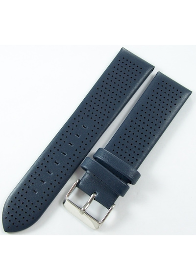 Bizon Lacivert 22mm Deri Saat Kordonu Kayışı Armani Model