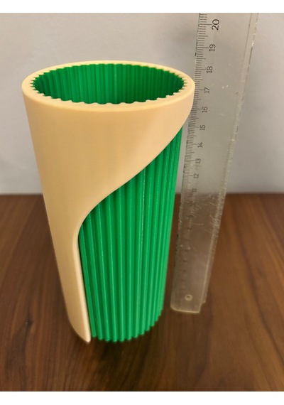 Vazo Dekoratif 3d Yeşil -ten Rengi