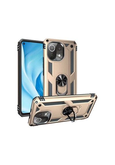 Xiaomi Mi 11 Lite Kılıf Zore Vega Kapak Gold