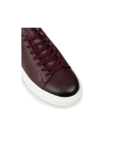 Deery Erkek Bordo Hakiki Deri Sneaker Ayakkabı - 04651mbrde01