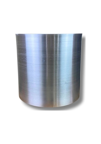 Cihan Çiçekçilik Galvaniz Saksı 12x12 Paslanmaz Metalik  Çelik
