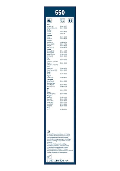 Silecek Süpürgesi - Fiat Ducato - Bosch-3397118420