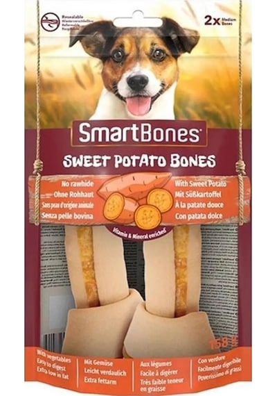 Smartbones Tavuklu Ve Tatlı Patatesli Medium Kemik 2 Li 128 Gr.