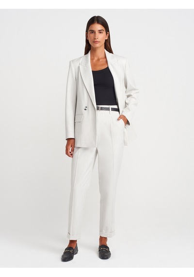 Dilvin 60767 Blazer Ceket-açık Gri Açık Gri