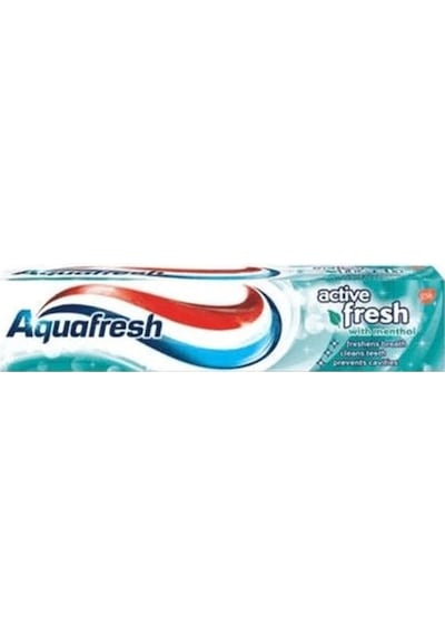 Aquafresh Active Fresh Aktif Ferahlık Sağlayan Diş Macunu 100 Ml