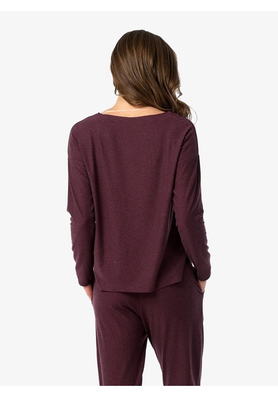 Blackspade Kadın T-shirt 60683 - Mürdüm