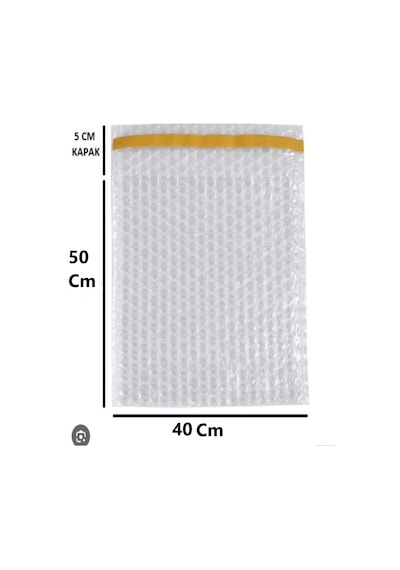 Balonlu Patpat Torba, Bantlı Baloncuklu Torba-zarf 40cm En X 50cm Boy + 5cm Kapak 100 Adet