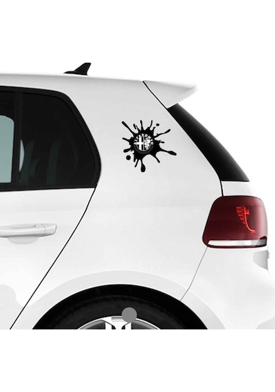 Oto Sticker Leke Boya Akıntısı Görüntülü Araba Markalı