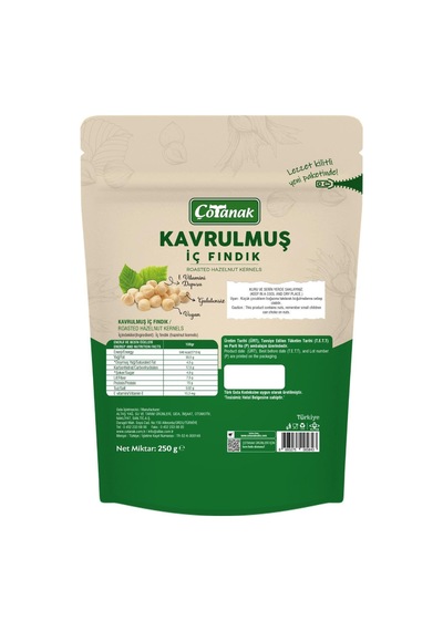 Çotanak Kavrulmuş İç Fındık 250 G