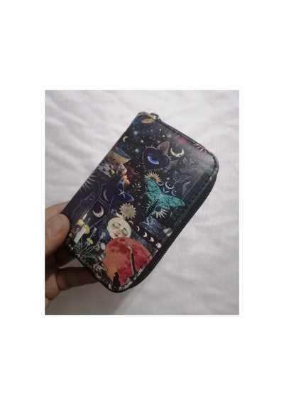 Owlbag Company Owl Bag Fairy And Gotik Figürler Aesthetik Desenli Tasarım Suni Deri Cüzdan Çok Renkli
