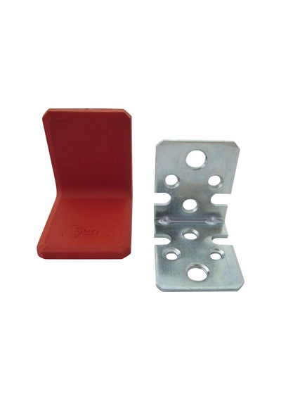 Metal L Gönye Pls.Kapaklı Beyaz 2.5X34X40X40 Mm
