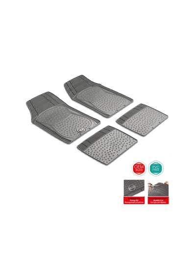 Pufı Bubble Base Universal Kauçuk Paspas Gri