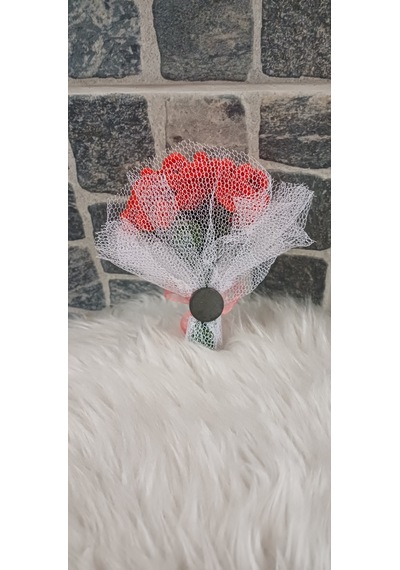 20 Adet - Hediyelik Magnet - Mini Buket Magnet- Nikah Hatırası , Söz Hatırası