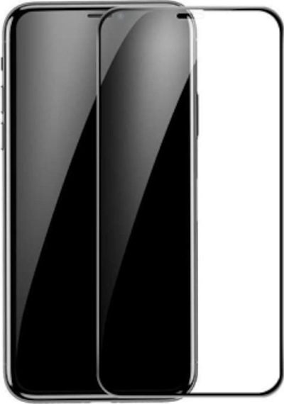 Baseus Apple Uyumlu   iPhone 11 Pro 5.8 Inch 3D Full Kaplama Kırılmaz Cam Koruy Siyah