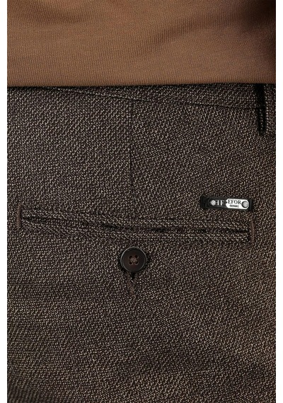 Efor P 1138 Slim Fit Kahve Klasik Pantolon Kahverengi