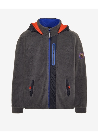 Skechers M Outdoor Fleece Full Zip Sherpa Erkek Gri Mont S242039-035 Gri