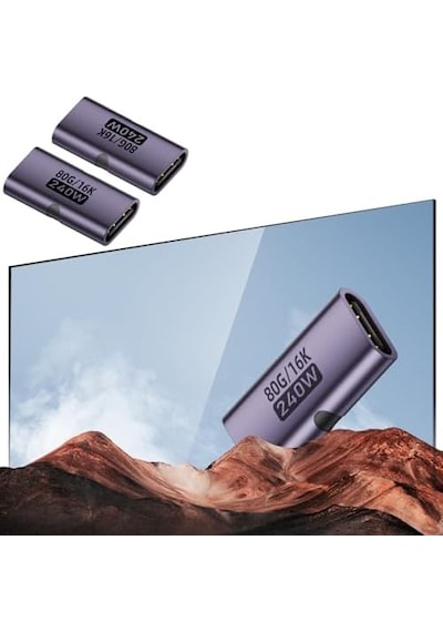 80gbps Usb-c Dişi - Dişi Adaptör, 240w Pd3.1 Hızlı Şarj, 16k 60hz Görüntü Aktarımı, Alüminyum Alaşımlı Tip-c Dişi Konnektör Uzatıcı - Siyah Otgff 80gbps Usb-c Dişi - Dişi Adaptör, 240w Pd3.1 Hızlı Şarj, 16k 60hz Görüntü Aktarımı, Alüminyum Alaşımlı Tip-c Dişi Konnektör Uzatıcı - Siyah Otgff