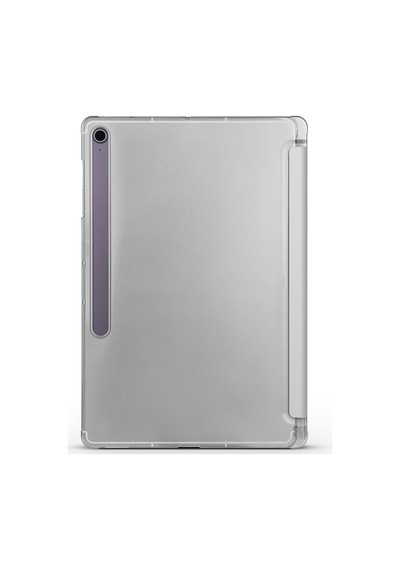 Galaxy Uyumlu  Tab S10 Fe Plus Frm Smart Cover Kalem Bölmeli Standlı 1-1 Kılıf - Pembe Arka Kapak
